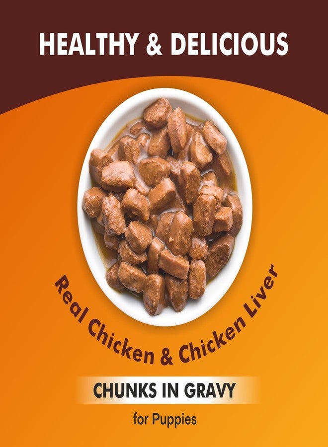 Meat Up Puppy Wet Dog Food (8 x 70g) 560g + 560g (Free) 1120g| Real Chicken in Gravy| Buy 1 Get 1 | Healthy Digestion | Promotes Health & Vitality | Complete and Balanced Meal - Image 5