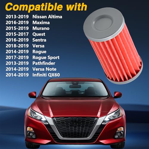 EVRBUL Transmission Oil Filter with Gasket Compatible with Nissan Altima Murano Sentra Pathfinder Rogue Infiniti QX60 Replace #: 31726-28X0A, 31526-3VX0A - Image 4