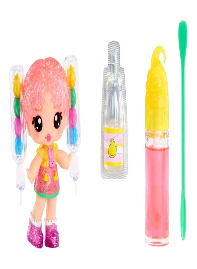 Yummiland x PEEPS Lip Gloss Doll- Molly Mallows with Scented Lip Gloss, Ages 4+ - Image 2