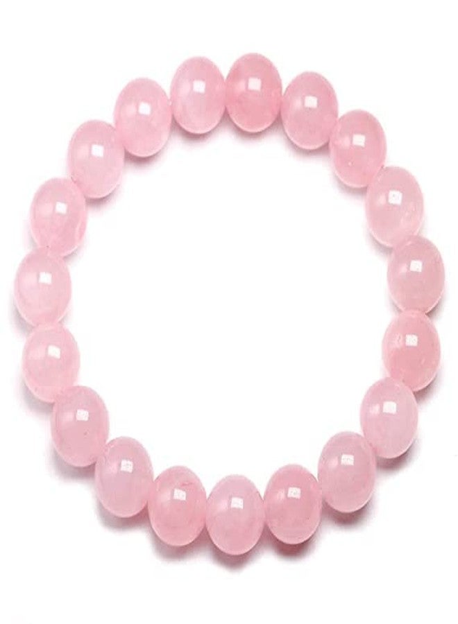 Divinity Healing Crystals Rose Quartz Bracelet for Women Men Natural Healing - AAA Grade Original Healing Gemstone Stretchable Love and Harmony Unisex Bracelet - Image 1