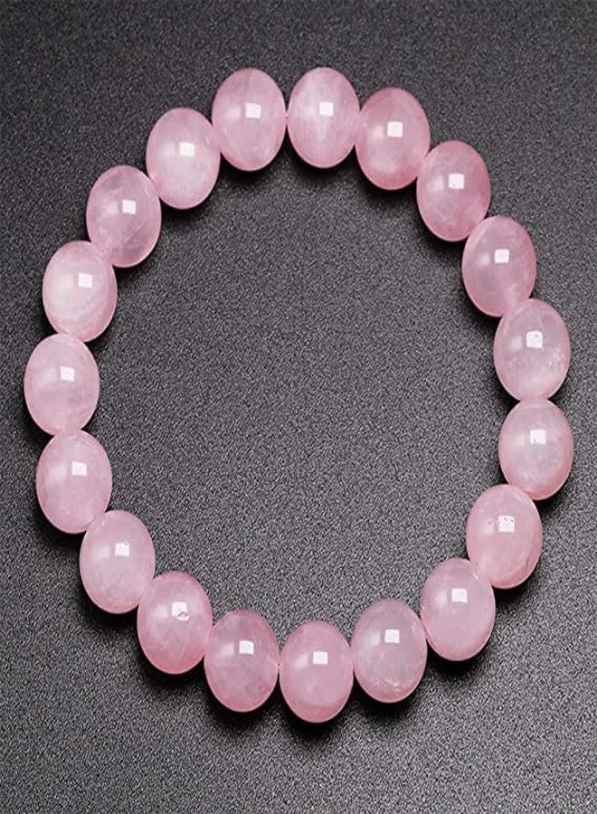 Divinity Healing Crystals Rose Quartz Bracelet for Women Men Natural Healing - AAA Grade Original Healing Gemstone Stretchable Love and Harmony Unisex Bracelet - Image 4