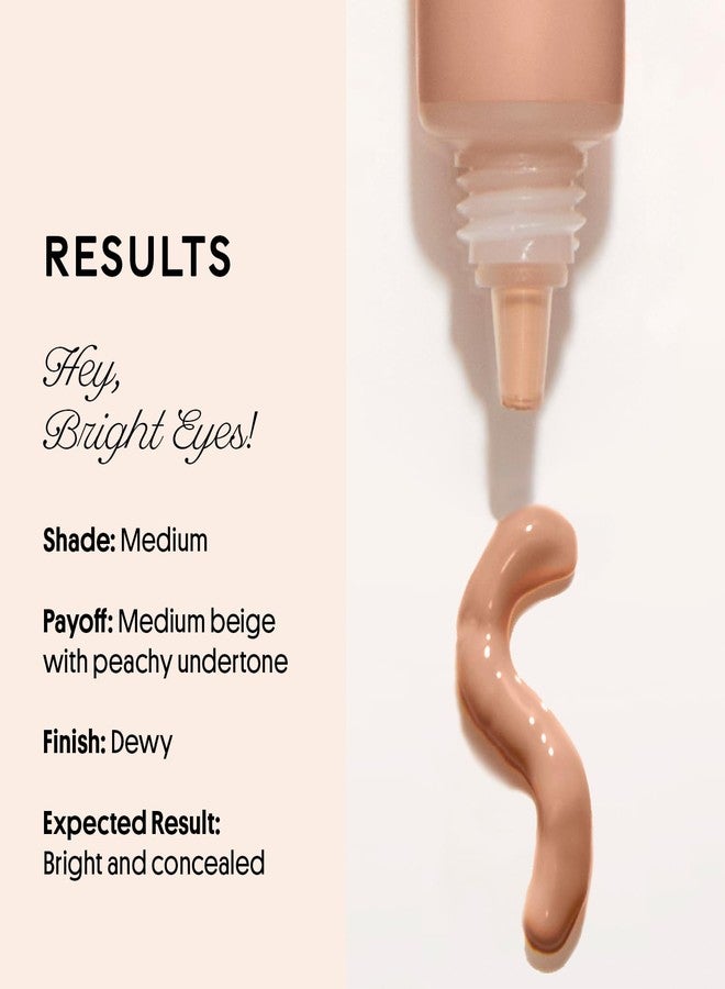 Winky Lux Peeper Perfect Under Eye Concealer, Makeup & Eye Brightener, Full Coverage Concealer for Dark Circles, Color Corrector & Eye Primer, With Collagen, Hyaluronic Acid & Vitamin E (Medium) - Image 4