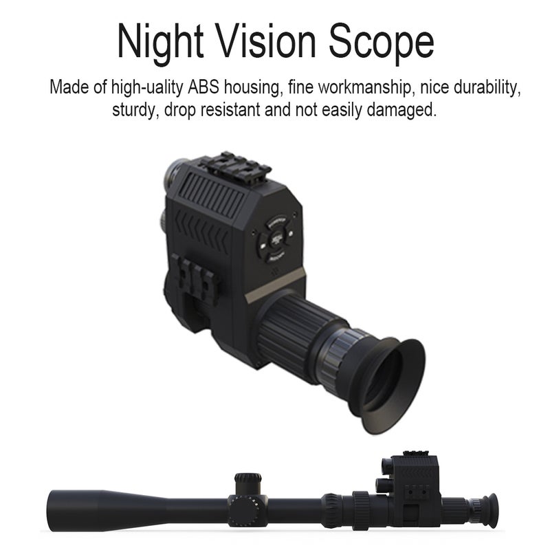Megaorei Digital Night Vision Scope Monocular 200-400M Travel Infrared Camcorder Support Photo Video Recording Multiple Language for Outdoor Camping Huntings Night Observation Boating - Image 4
