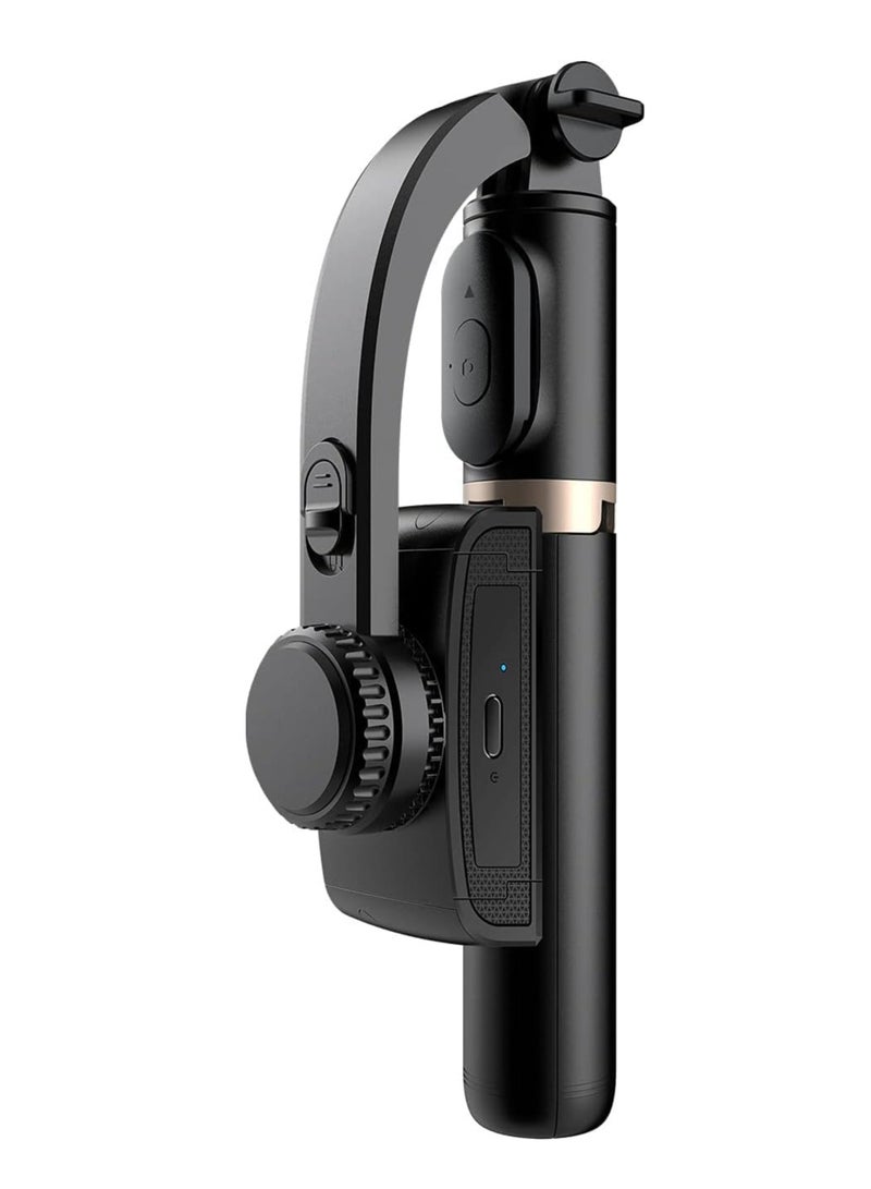 selfie stick tripod Extendable Wireless BT Selfie Stick Handheld Gimbal Stabilizer Tripod with Detachable Remote Control for Selfie Full Body Shot Vlog Group Photo (ELT-069) - Image 1