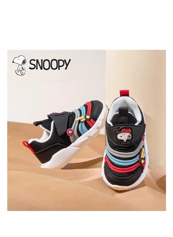 Snoopy Baby Breathable Walking Shoes With Soft Sole, Anti Slip And Anti Kick Function Shoes - Image 4