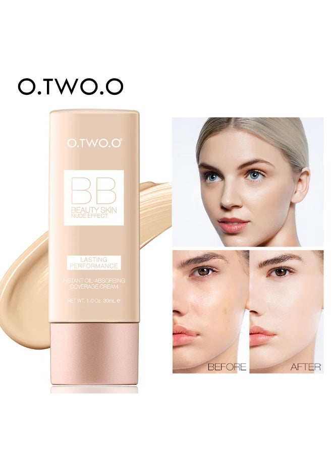 O.TWO.O O TWO O Liquid Foundation BB Cream 30ml Full Coverage Lightweight Long Lasting Makeup Base - Image 3