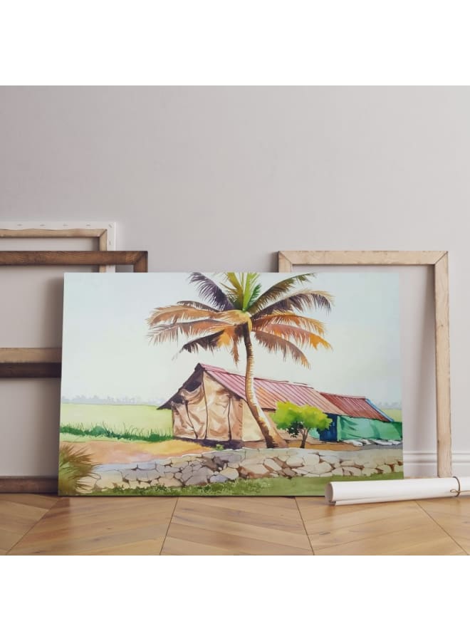 Home Gallery Watercolor Painting for Beginners Coconut Trees 120x80 - Image 1