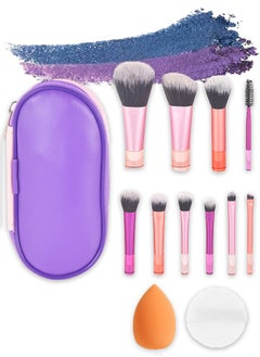 Colored brush + purple bag