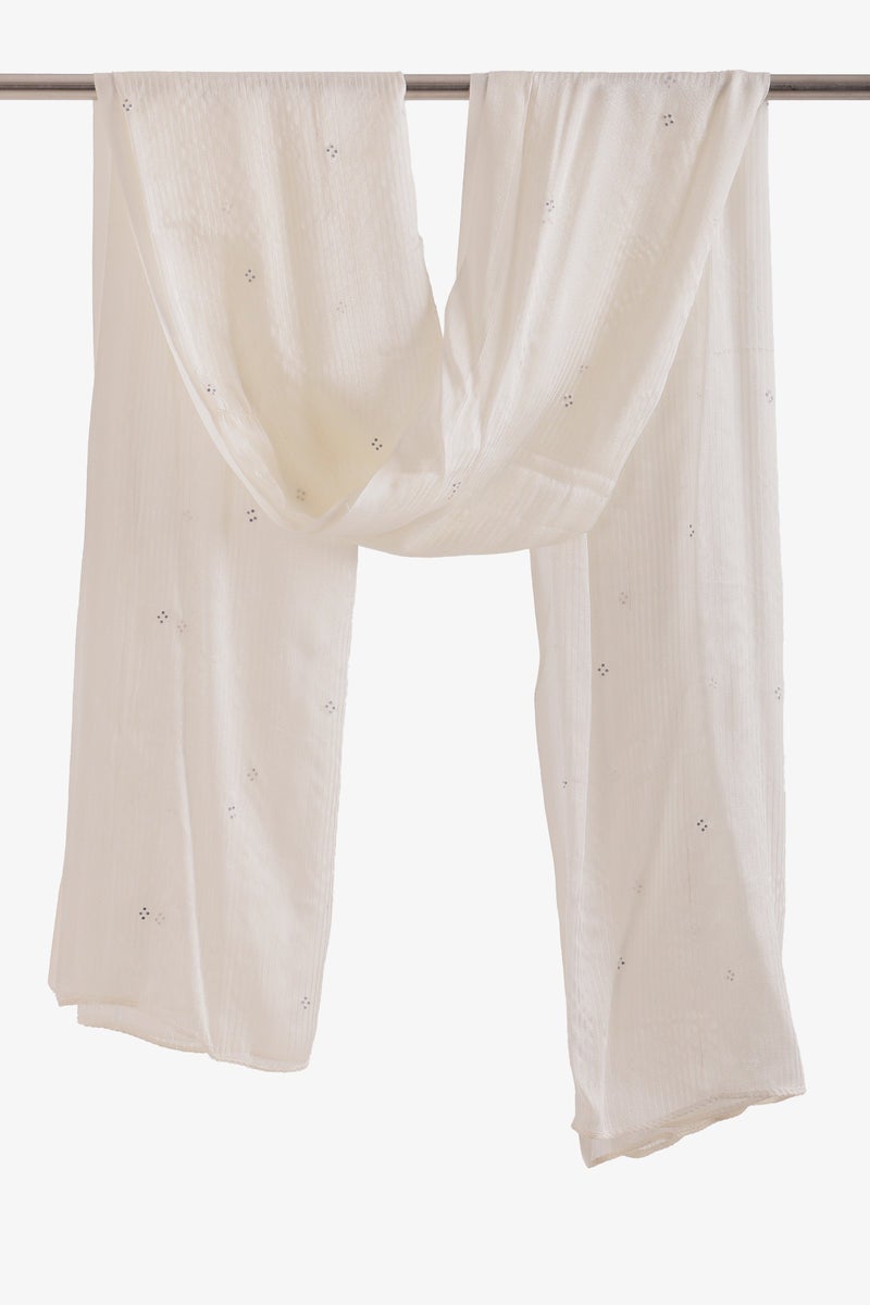 Carina Embroidered Clusters Scarf - Image 1