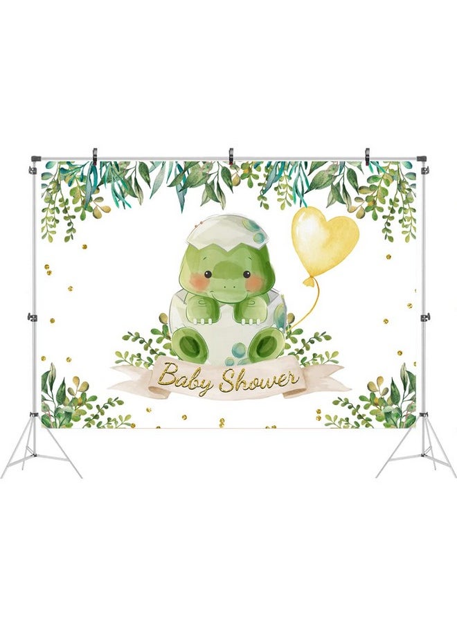Ticuenicoa - 5X3Ft Cartoon Dinosaur Baby Shower Backdrop For Kids Wild Forest Baby Shower Photography Background Cake Table Banner Decoration Woodland Animals 1St Birthday Photo Booth Studio Props - Image 1