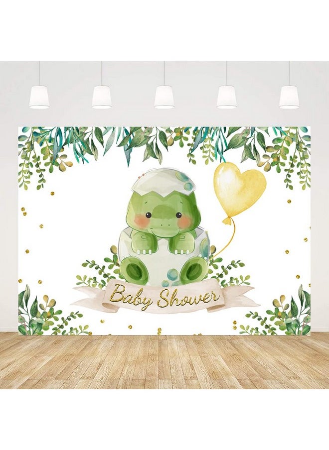 Ticuenicoa - 5X3Ft Cartoon Dinosaur Baby Shower Backdrop For Kids Wild Forest Baby Shower Photography Background Cake Table Banner Decoration Woodland Animals 1St Birthday Photo Booth Studio Props - Image 1