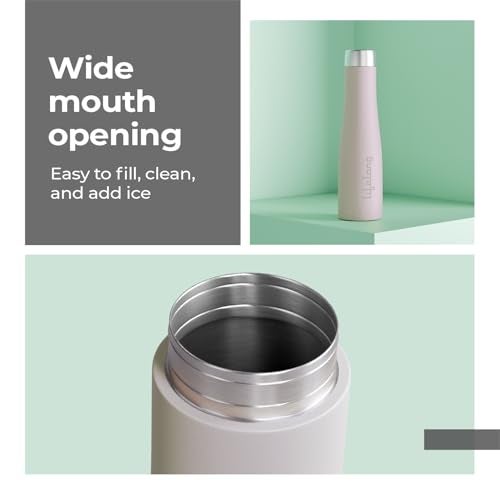 Lifelong Stainless Steel Water Bottle 900ml | Durable, Leak-Proof, Easy Grip, Rust Free, Easy-to-Clean, Odour-Free Bottle with Secure Cap for School, Travel, Gym & Work (LLBT03AB, Almond Birch) - Image 5
