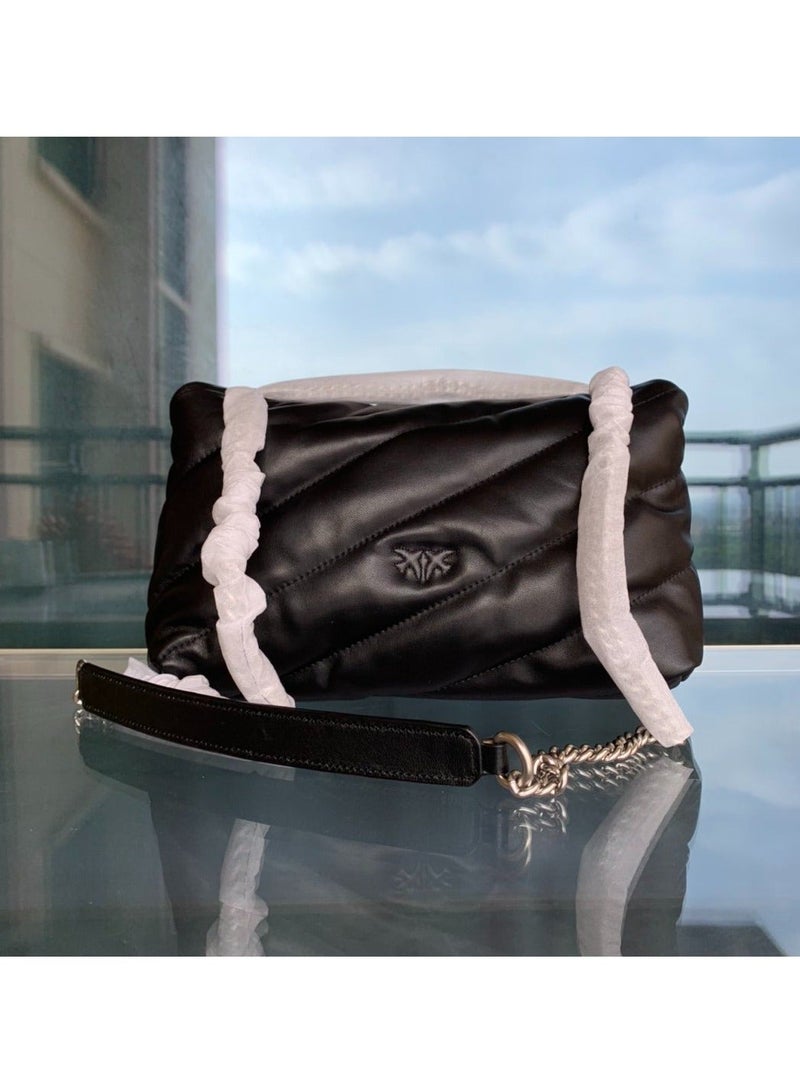 Pinko Solid Color Crossbody Shoulder Bag 29*20*8cm - Image 3