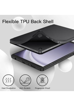 MIGOFAST Samsung Galaxy Tab A9 8.7 Inch 2023 Model with Pencil Holder Slim Tablet Cover with Soft Back Auto Wake Sleep Function Black  - Image 4