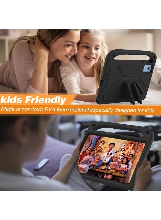 VKL Kids Case Compatible with Lenovo Idea Tab Tablet 11 inch 2025,Light Weight Shock Proof Handle Stand Kids Friendly Protective Slim Cover Shell (Black) - Image 3