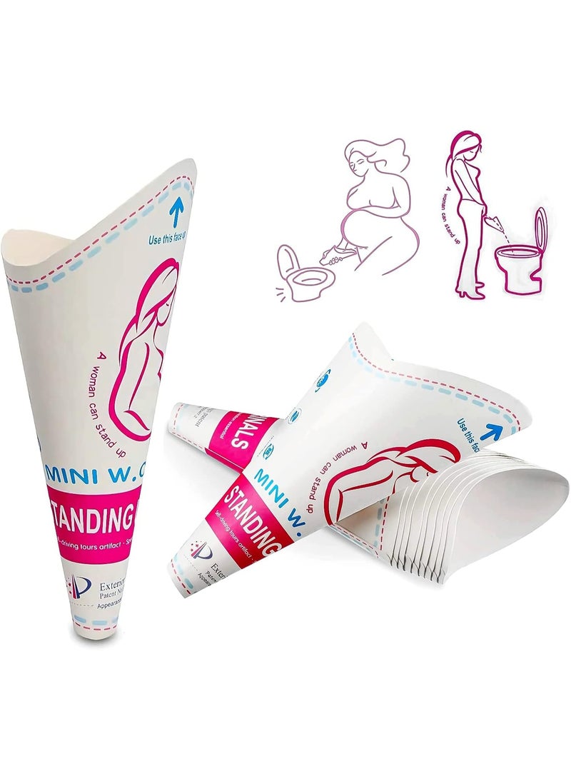 20 Pcs Disposable Portable Female Urination Device for Women, Female Urinal，Women Pee Cup Standing Up，Disposable Women Urinal for Women Female Pee Funnel. - Image 1