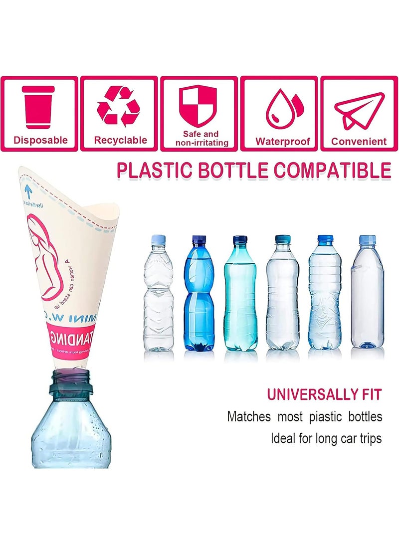 20 Pcs Disposable Portable Female Urination Device for Women, Female Urinal，Women Pee Cup Standing Up，Disposable Women Urinal for Women Female Pee Funnel. - Image 5