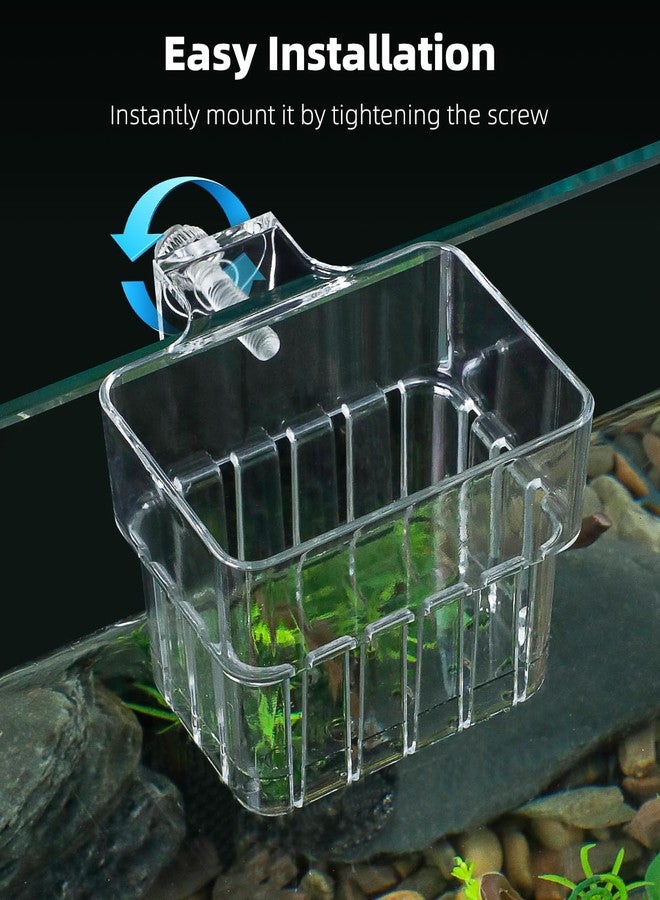 باوفلي حامل نباتات أحواض السمك من الأكريليك الشفاف من باوفلاي، قطعتان، حامل نباتات معلق من الأعلى مع خطاف، كوب زراعة قابل للتعديل - Image 5