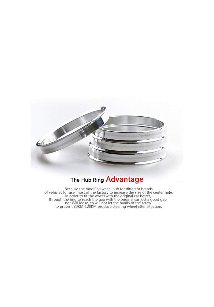 DCVAMOUS Alloy Aluminum Hub Centric Rings Set - Image 4