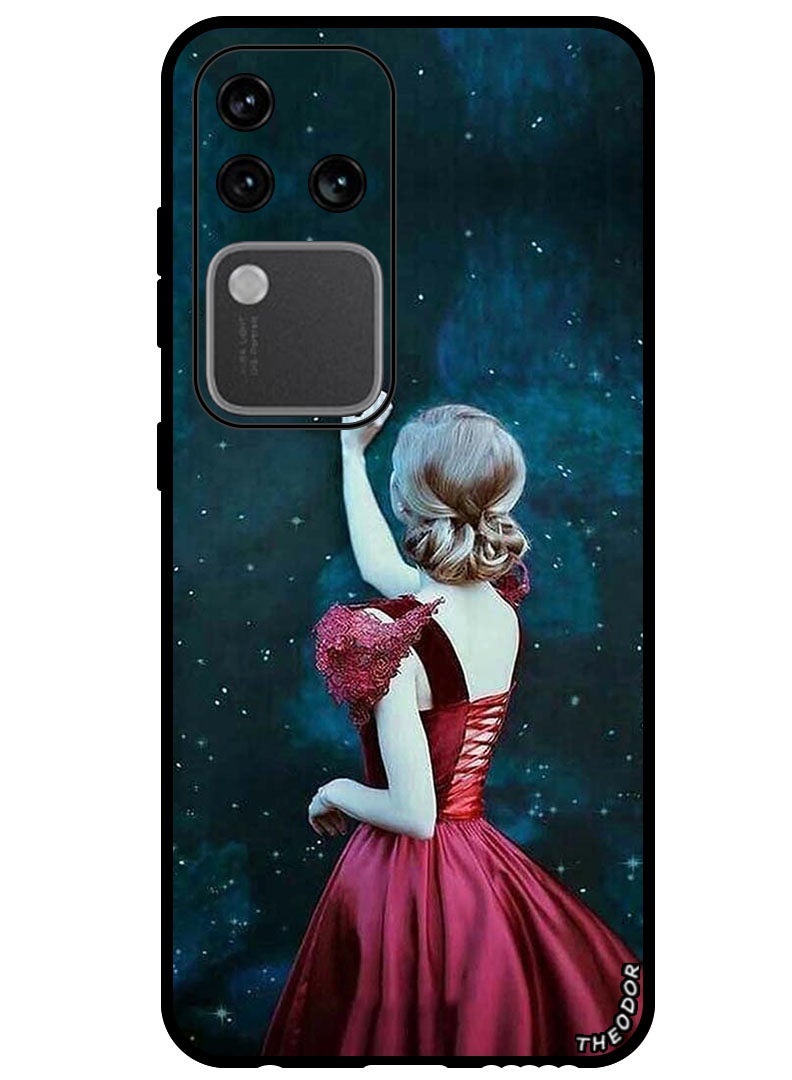 Theodor Protective Case Anti Scratch Shock Proof Bumper Cover For Vivo S18 Pro Girl Touching Star - Image 1