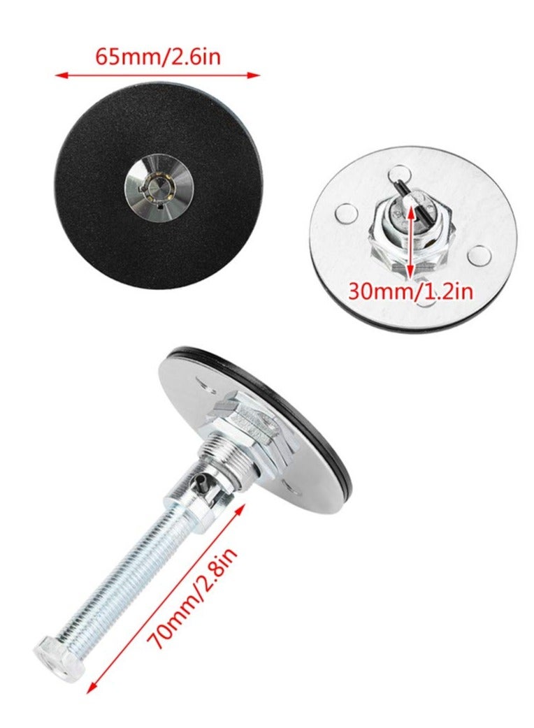 Universal Aluminum Alloy Car Hood Lock Kit with Safety Latch Pins - 2 Black Keys for Engine Cover - Image 5