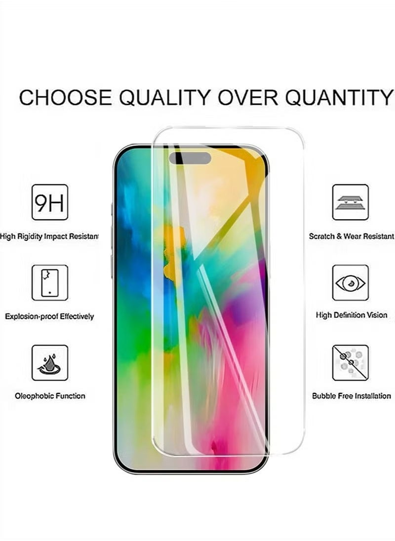 Generic iPhone 16 Plus Screen Protector,with [1 Pcs] Camera Lens Protector Ring Cover,9H Tempered Glass Screen Protector for iPhone 16 Plus,Case Friendly,Easy Installation,Anti-Scratch Film  - Image 2