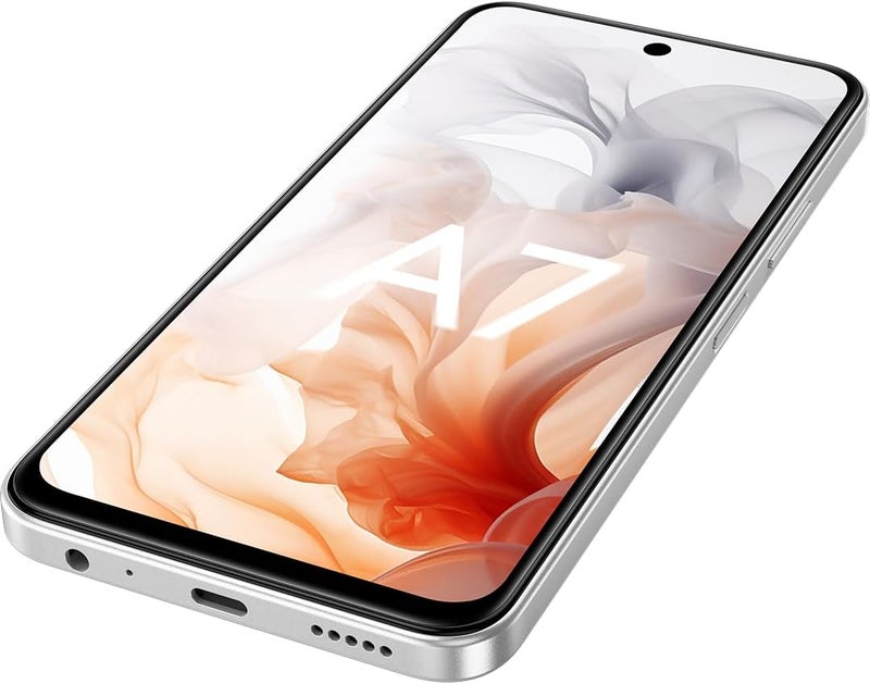 RAVOZ A7 Non Camera and Non GPS 12GB RAM (4GB + 8GB Expandable) 128GB ROM, 6.67"HD+ Display, Dual Sim, 5000 mAh Battery, 4G, NFC, Android 16 - Astral White - Image 4