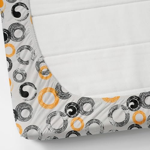 VOMZER 320 TC Cotton Feel All Around Elastic Fitted Bedsheets King Size, Premium Fitted Bedsheets King Size for Double Bed with 2 Pillow Covers, Size- 78” x 72” - Image 3