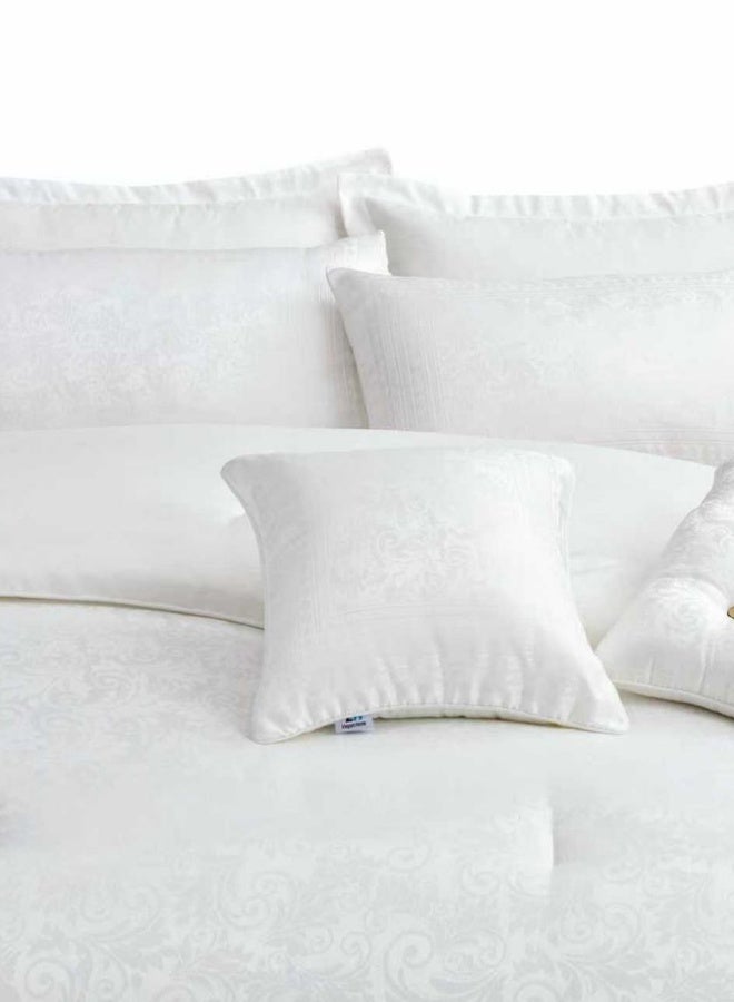 INREST Lucent King Comforter Set 240 × 260 cm – Luxury 8 Pieces Jacquard Embroidered Bedding Set - Image 5