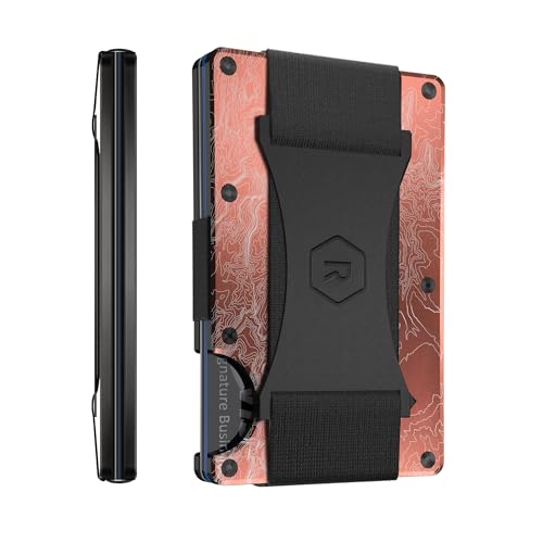 The Ridge Wallets for Men - Slim Minimalist, Front Pocket, RFID - Card Holder Wallets (The Narrows Topographic) - Image 5