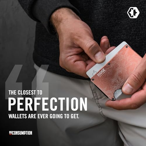 The Ridge Wallets for Men - Slim Minimalist, Front Pocket, RFID - Card Holder Wallets (The Narrows Topographic) - Image 4