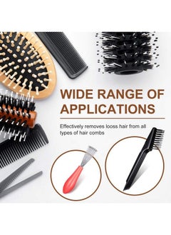 Patelai 5 Pieces Comb Cleaner Tool Set Hair Brush Cleaner Rake Comb Cleaning Brush Remove Comb Embedded Tool For Removing Hair Dust Different Combs Home And Salon Use  - Image 4