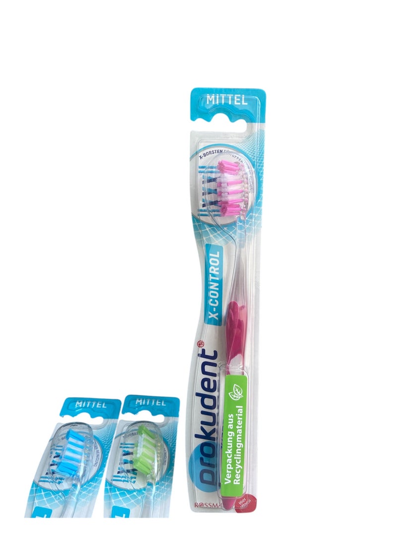 ROSSMANN German Brand, toothbrush X-Control, Quality Premium materials, medium Made in Germany - Image 2