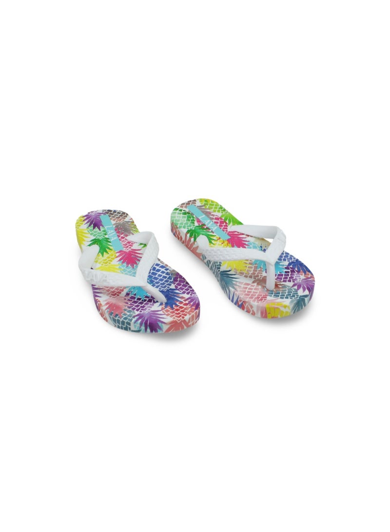 Exit Girls Rubber Slippers – White - Image 1