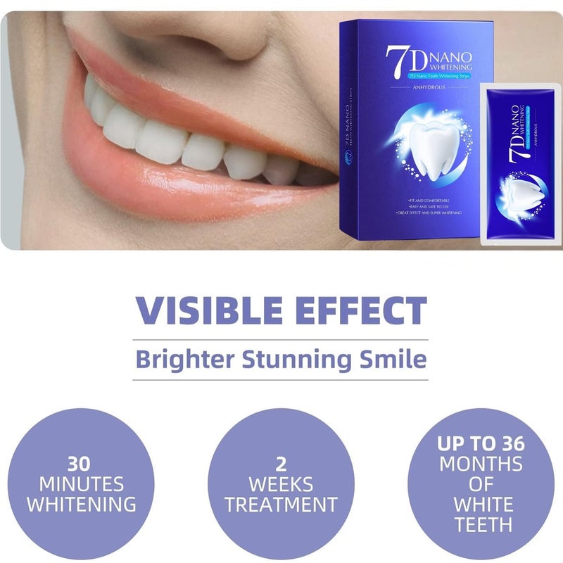 KIDWILL Teeth whitening strips for teeth sensitive, effective teeth whitener, reduced sensitivity white strips, helps remove smoking/coffee/soda/wine stain - Image 5