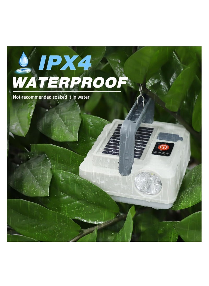 SYOSI Solar Camping Lantern Flashlights - LED, USB Rechargeable, Power Bank, Waterproof - Ideal for Camping, Hurricanes, Emergency Power Outages, Indoor & Outdoor Use - Image 5