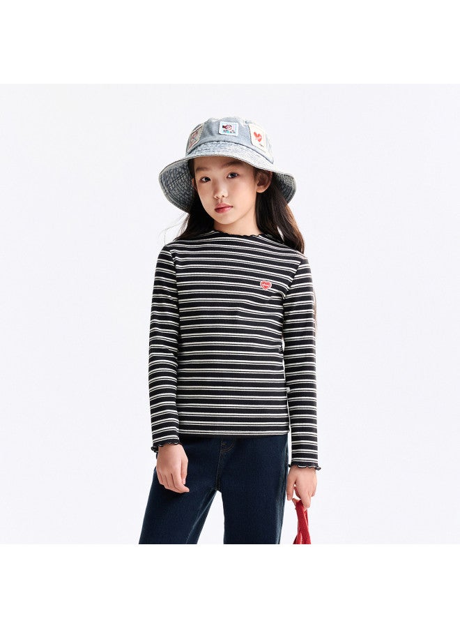 Annil Girls' Mid-neck Long-sleeve Knitted Sweater - 2025 Autumn New Arrival - Image 3