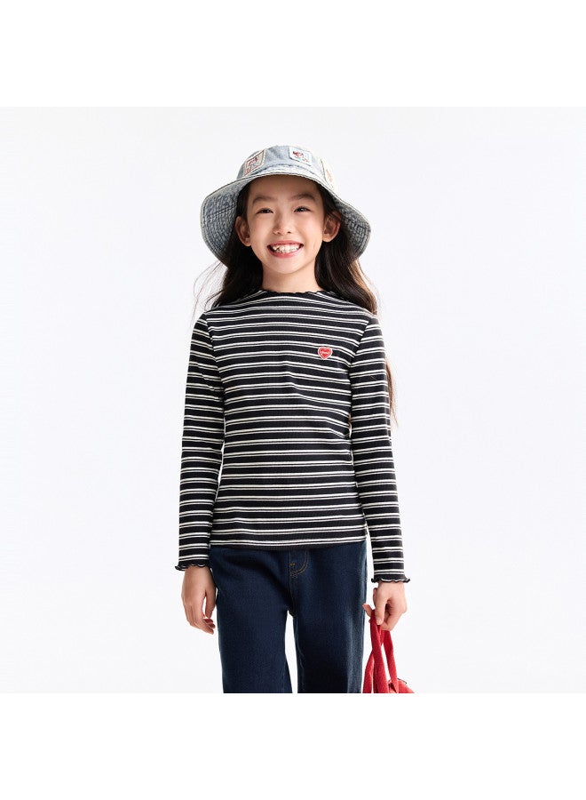 Annil Girls' Mid-neck Long-sleeve Knitted Sweater - 2025 Autumn New Arrival - Image 4