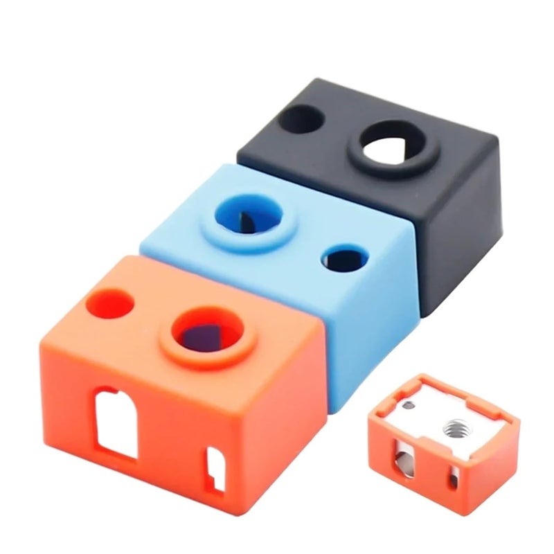 Blue Silicone Socks Cartridge Heater V6 For Dragon Heatblock PT100 Hotend Nozzle 10pcs - Image 3