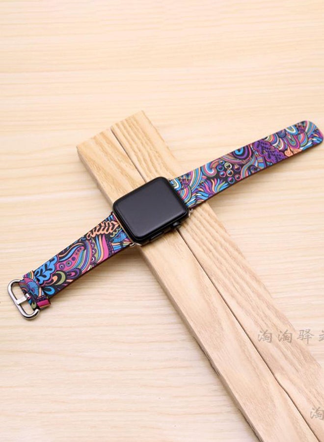 NIBEMINENT Replacement Band For Apple Watch Series 1/2/3 38mm Multicolour - Image 4