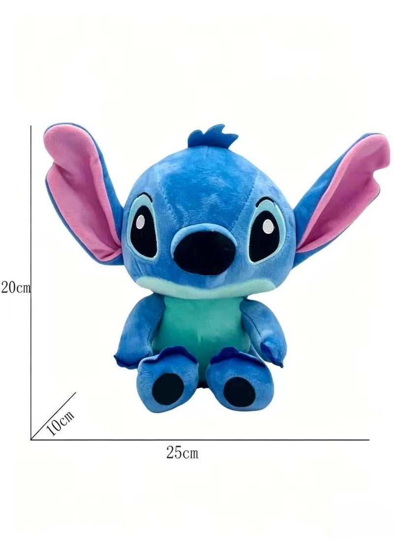Lilo & Stitch 2-Piece Stitch & Angel Plush Toy Set – Blue Stitch & Pink Angel Sitting Stuffed Animals, 22cm Soft Plush Dolls for Fans, Cute Collectible Gift for Kids & Adults - Image 2