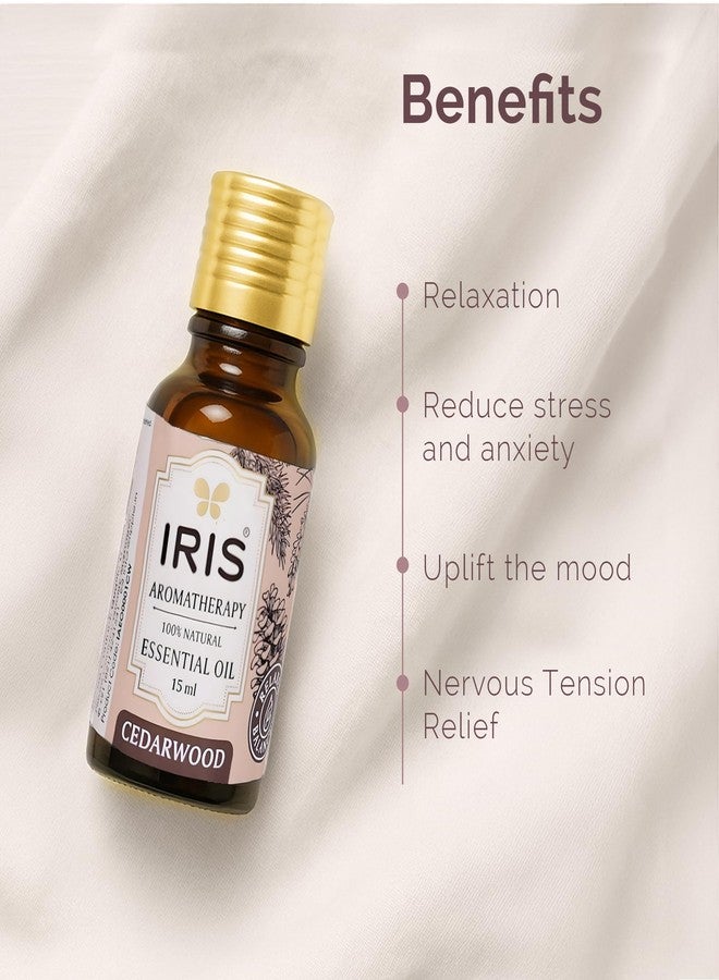 Iris Aromatherapy 15ml essential oil (Cedarwood) - Image 3