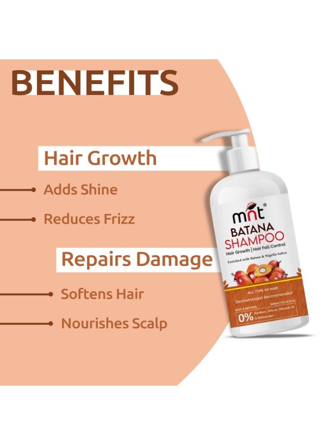 MNT Batana Shampoo with Methi Dana & Curry Leaf for Hair Fall & Dandruff Control | Strengthens and Reduces Breakage | Helps Repair Damaged Hair & Split ends | Promotes Voluminous & Thick Hair| 300 ml - Image 5