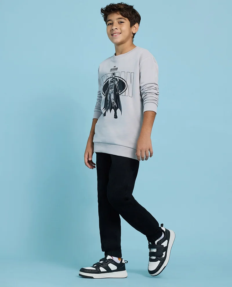 R&B Solid Jogger Jeans with Drawstring Waist