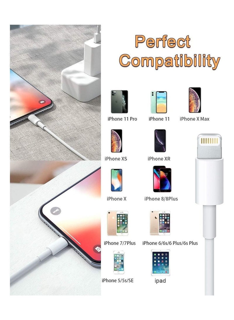 Charger Lightning to USB Cable Compatible iPhone 11 Pro/11/XS MAX/XR/8/7/6s/6/plus,iPad Pro/Air/Mini,iPod Touch  - Image 5