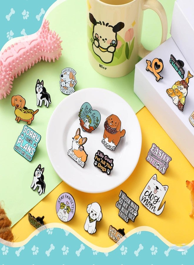 CraftyDream 40 Pcs Dog Enamel Pins for Backpacks Funny Pet Dog Lapel Pins Lovely Cute Brooch for Women Men Lovers Clothes Bags Accessories Gifts - Image 3