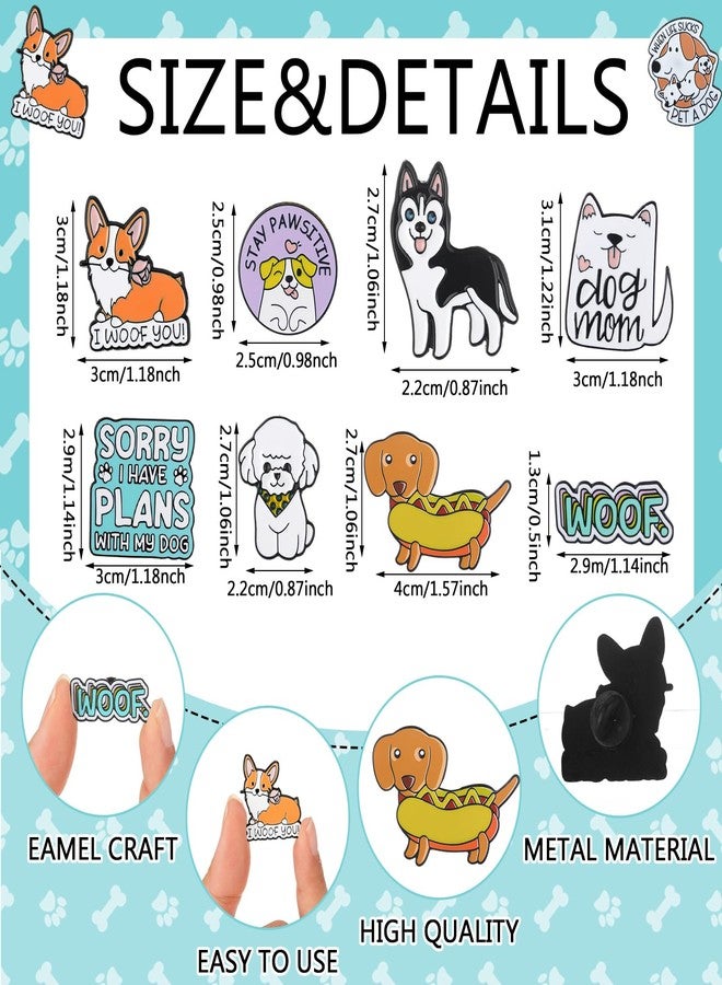 CraftyDream 40 Pcs Dog Enamel Pins for Backpacks Funny Pet Dog Lapel Pins Lovely Cute Brooch for Women Men Lovers Clothes Bags Accessories Gifts - Image 2