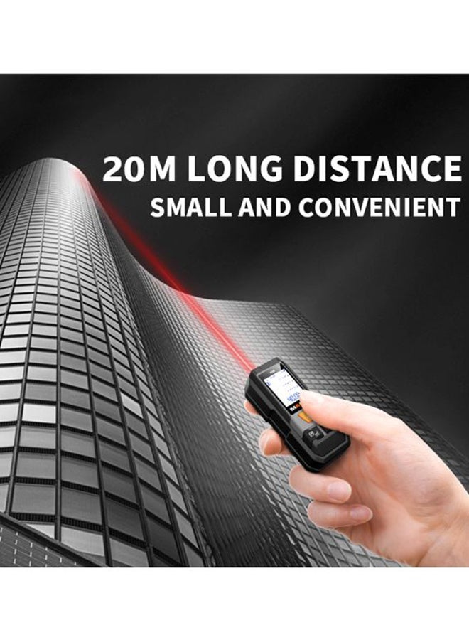 Laser Infrared Distance Meter Black/Grey 90x38x23mm - Image 3
