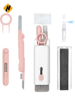 7-in-1 Electronic Cleaner Kit - Portable Cleaning for Airpods Laptop, Keyboard, with Cleaning Pen Brush Spray for Phone iPad Computer Screen/Keyboard/Headphones/Bluetooth Earphones