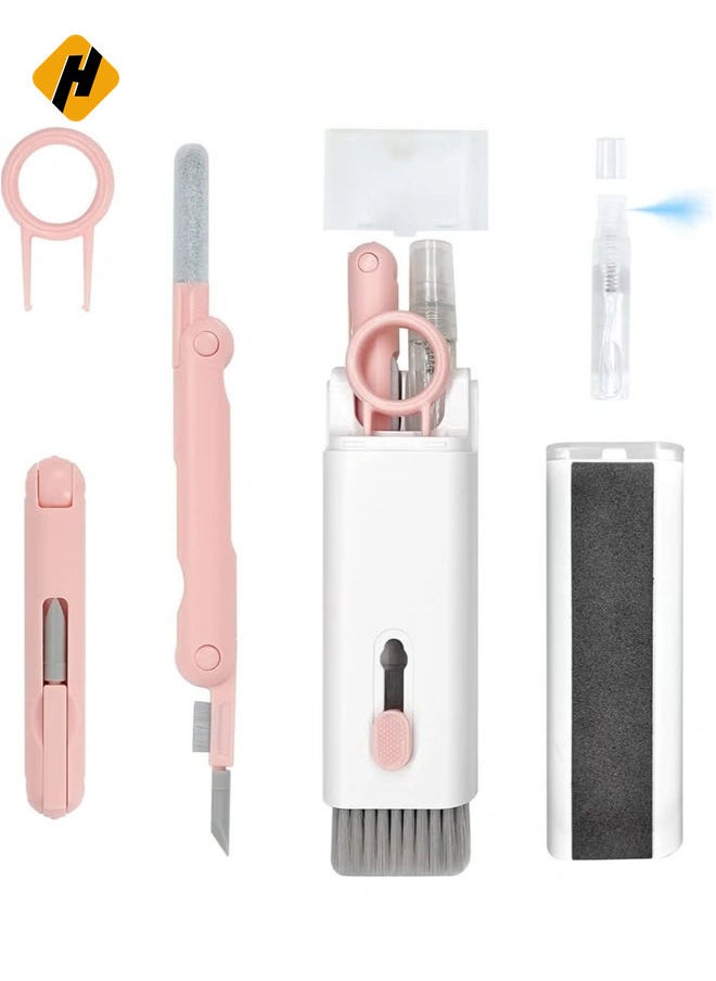 HuHa - 7-in-1 Electronic Cleaner Kit - Portable Cleaning for Airpods Laptop, Keyboard, with Cleaning Pen Brush Spray for Phone iPad Computer Screen/Keyboard/Headphones/Bluetooth Earphones - Image 1